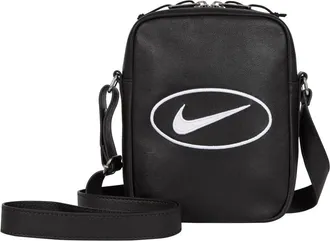 SUPREME x Nike Leather Shoulder Bag SS25 Black SS25B1-BLACK