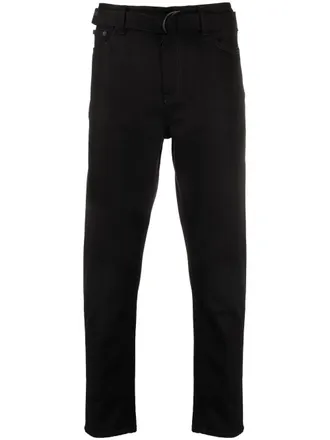 Off-white Indust ceintuur skinny jeans - Zwart