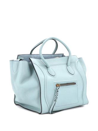 Celine Phantom Bag Grainy Leather Medium tote bag - women - Calf Leather/Leather - One Size - Blue