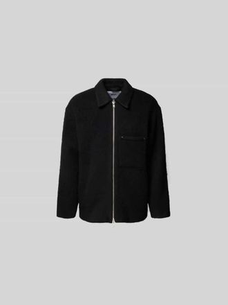 Won Hundred Hemdjacke mit Zweiwege-Rei&szlig;verschluss in Black, Gr&ouml;&szlig;e 46