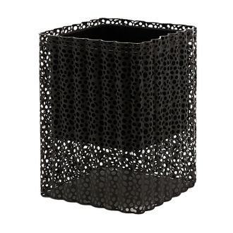 Schubiger M&ouml;bel Pflanzengef&auml;ss Quadrat Metall Schwarz H: 46 cm