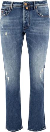 Jacob Cohen Bard Jeans - Heren - Slim Fit Jeans - Blauw - W36 - Katoen - Jeans