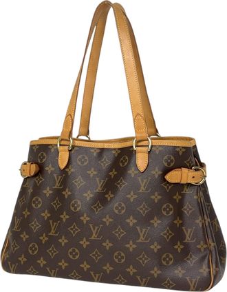 Louis Vuitton Brown Monogram Monogram Leather Shoulder Bag Tote Bag (Pre-Owned)