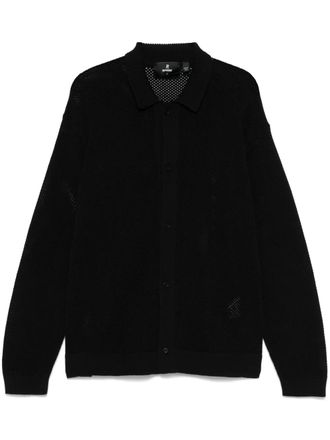 Represent Camicia in maglia a maniche lunghe - Nero