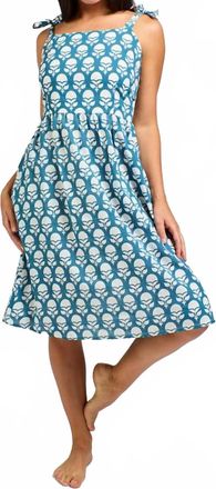 Mata Traders Provence Dress In Marigold Blue