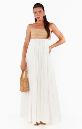 Show me your Mumu Dockside Maxi Dress in White Voile With Twisted Rope at Nordstrom, Size X-Small