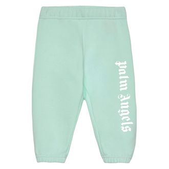 Palm Angels Overlogo Joggers - male - Palm Angels - Sweatpants - Green - 3 Y - Kids