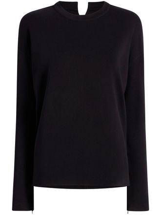 Another Tomorrow T-shirt Luxe Seamed - Nero
