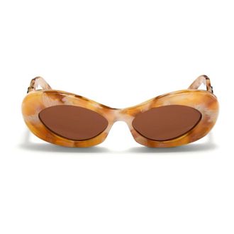 Valentino Vls-178D Zonnebril - Dames - Accessoires - Bruin - Maat: ONE Size