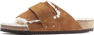 Birkenstock Kyoto Shearling Suede Leather Mink 1023202