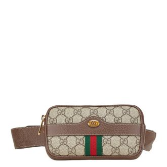 Gucci Beige Multi-Color Pvc Leather Sling Bag (Pre-Owned)