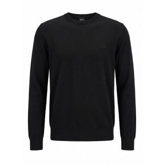 HUGO BOSS Merino Wol Trui - Heren - Truien - Zwart - Maat: 3XL Wol