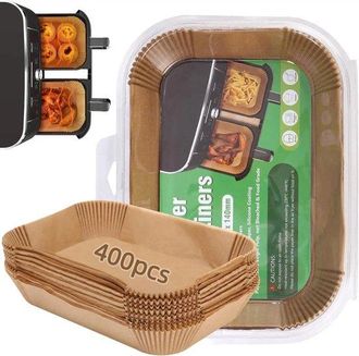 OEM Papel De Hornear, 400 Hojas/paquete. Papel Para Hornear Para Freidora De Aire. Absorbente E Impermeable, 22 X 14 Cm