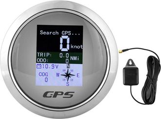 Elle Veloc&iacute;metro Gps Marino Impermeable De 85 Mm - Acero Inoxidable 316 - Precisi&oacute;n Sog Y Cog - Para Barcos, Yates, Camiones Y Motocicletas