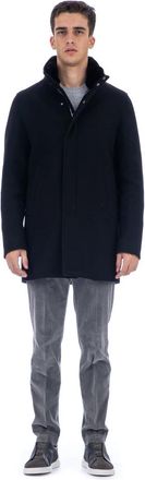 Herno Diagonal Wool Carcoat - Heren - Parka Jassen - Zwart - 4XL - Wol - Jassen