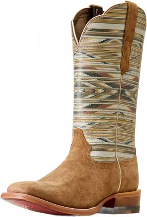 Ariat Womens Chimayo Rough Out Square Toe Boots In Brown