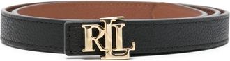 Lauren Ralph Lauren Cintura con fibbia logo - Nero