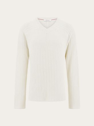 Ferragamo Men Lightweight sweater White