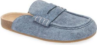 J.W.Anderson Stitch Penny Loafer Mule in Denim Blue 820 at Nordstrom, Size 11Us