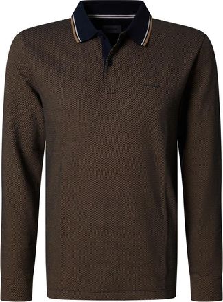 Pierre Cardin Langarm-Poloshirt PIERRE CARDIN 1/1 PoloKN, Herren, Gr. 3XL, salute, Jersey, Obermaterial: 100% Baumwolle, bestickt, unifarben, h&uuml;ftbedeckend, Rundhal