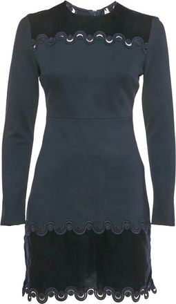 Sandro Abito corto con dettaglio in velluto - Blu