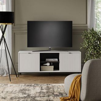 Vicco Tablero Bajo Eliza, Blanco, 150 X 60 Cm Con 2 Puertas, Vicco