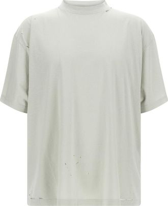 Balenciaga Beige Blackletter Script T-shirt