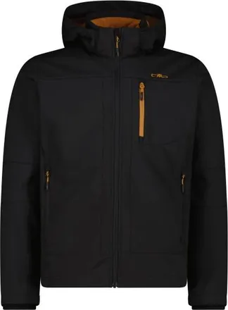 F.lli Campagnolo Jacket Zip Hood Softshell Softshelljacke f&uuml;r Herren | schwarz