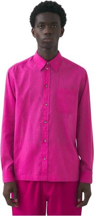 Antik Batik Overhemden, Heren, Roze, XL, Katoen, Chemise Robin