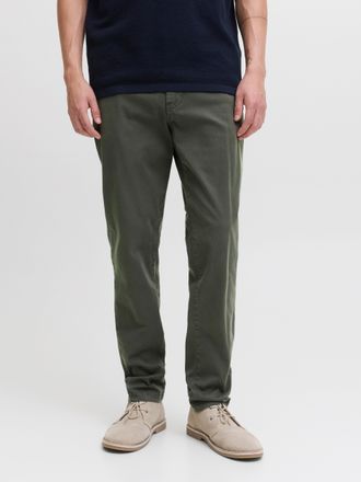 Jack & Jones Chinohose JACK & JONES JPSTMARCO ARTHUR CHINO SN, Herren, Gr. 27, L&auml;nge 32, grau (beluga), Web, Obermaterial: 97% Baumwolle, 3% Elasthan, unifarben, s