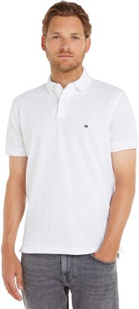 Tommy Hilfiger Mens Short Sleeve 1985 Regular Fit Polo Shirt, White (White), XXL