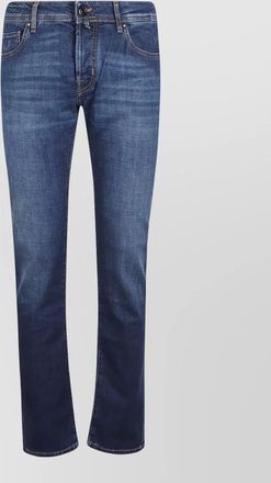 Jacob Cohen five-pocket denim trousers featuring belt loops