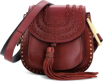Chlo&eacute; Borsa a tracolla Hudson mini in pelle - Rosso