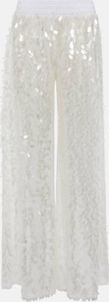 Norma Kamali Sequined wide-leg pants