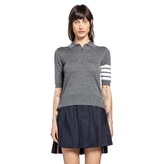 Thom Browne 4-Par Polo in Merino Wool