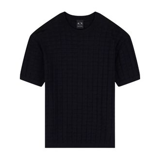 A|X Armani Exchange Regular Fit Pullover - Heren - Ronde hals truien - Blauw - XL - Truien & Vesten