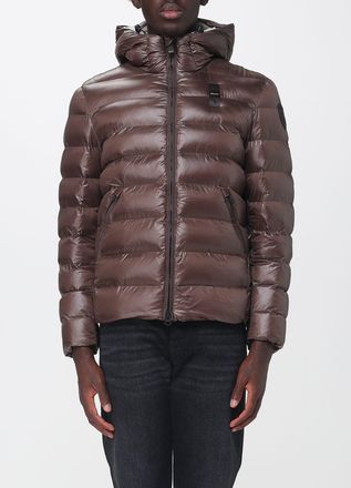 Blauer Water-Repellent Quilted Nylon Hooded Down Jacket with High Collar