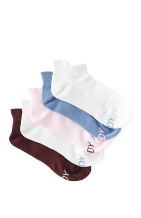 Cotton On Womens Active Body 5Pk Ankle Sport Sock in Choc Plum Multi at Nordstrom