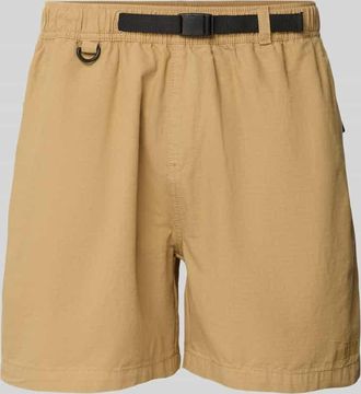 Woodbird Relaxed Fit Shorts mit G&uuml;rtel Modell Choi in Beige, Gr&ouml;&szlig;e XL