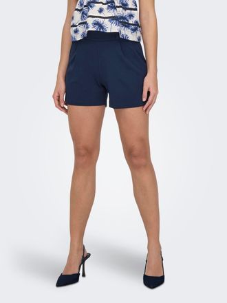 Jacqueline de Yong Shorts JDY JDYGEGGO SHORTS JRS NOOS, Damen, Gr. XXL (44), N-Gr, schwarz (schwarz iris detail:schwarz button), Jersey, Obermaterial: 95% Polyester, 5% 