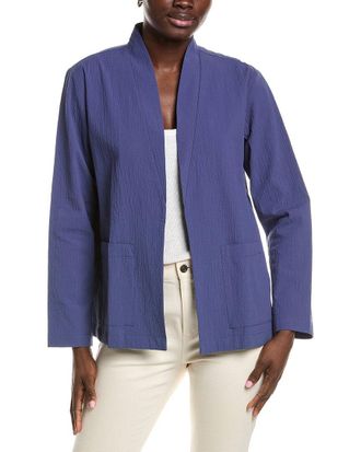 Eileen Fisher Eileen Fisher High Collar Jacket