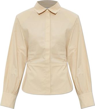 Iro Janine Shirt - Dames - Overhemden - Beige - S - Katoen - Overhemden