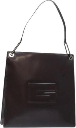 Gucci Pre-owned Shoulder Bags, female, Black, Size: ONE SIZE Pre-owned Leather gucci-bags