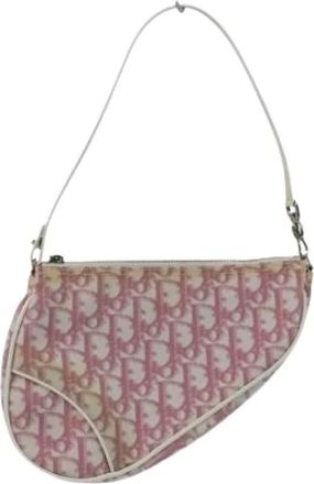 Dior Pre-owned Shoulder Bags, female, Pink, Size: ONE SIZE Pre-owned Vintage Shoulder Bag
