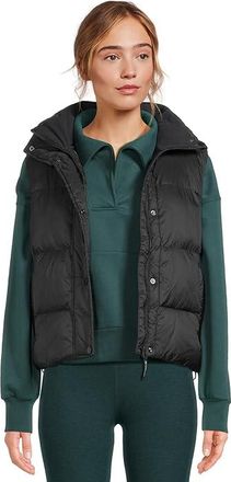 Beyond Yoga Big Cozy Puffer Vest Womens Clothing Black : XS, Polyamide