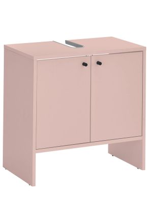 MID.YOU Mid.you Waschbeckenunterschrank, Rosa, Kunststoff, 60x60x35 cm, Made in EU, stehend, Badezimmer, Badmöbel, Waschbeckenunterschränke