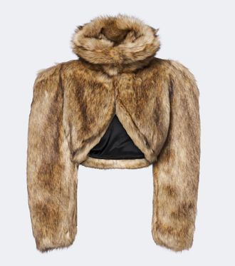 DAVID KOMA Cropped turtleneck jacket
