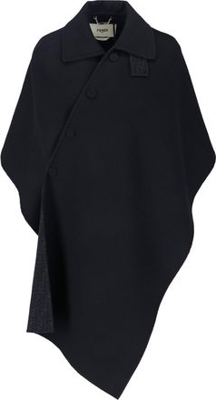 Fendi Virgin Wool Cape ff