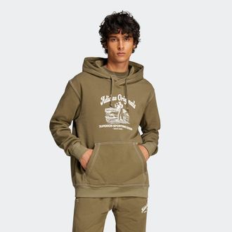 adidas Kapuzensweatshirt ADIDAS ORIGINALS WAB HOODIE, Herren, Gr. XL, gr&uuml;n (olive strata), Obermaterial: 100% Baumwolle, angesetztes B&uuml;ndchen, Sweatshirts Ka