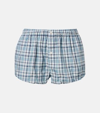 Acne Studios Shorts in cotone a quadri
